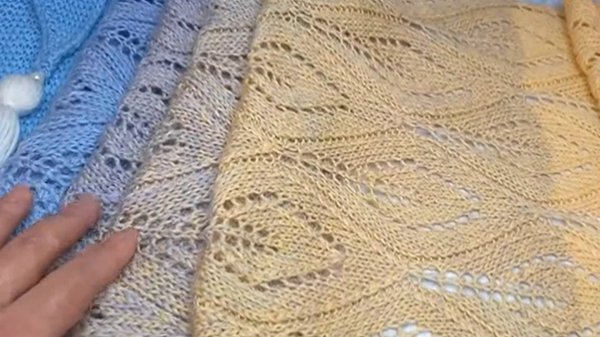 Шарф в стиле БОХО из пряжи FLOWERS ALPACA.