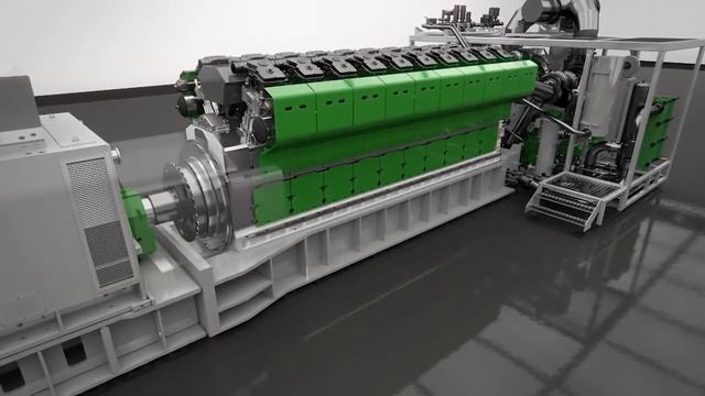 GE's 9 5 Megawatt Jenbacher J920 FleXtra Gas Engine In 3D