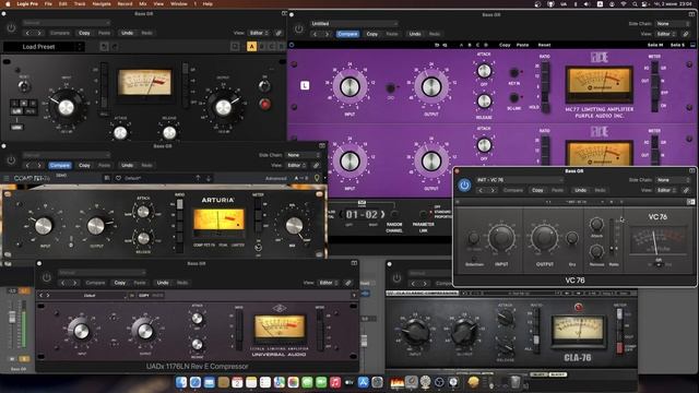 Universal Audio 1176 compressor vs plugin alliance MC 77 vs Waves CLA 76 vs Arturia смотреть онлайн