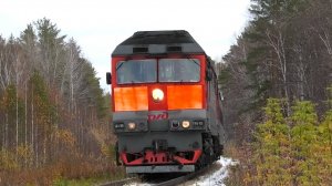 ТЭП70-0515 с пригородным поездом Туринск-Уральский — Егоршино