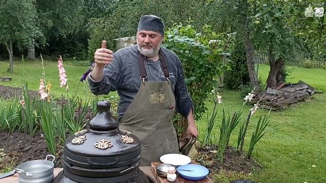 Гречневая каша, томленная с лесными грибами. [Русская кухня в ЭкоТандыре с Олегом Ольховым] смотреть онлайн