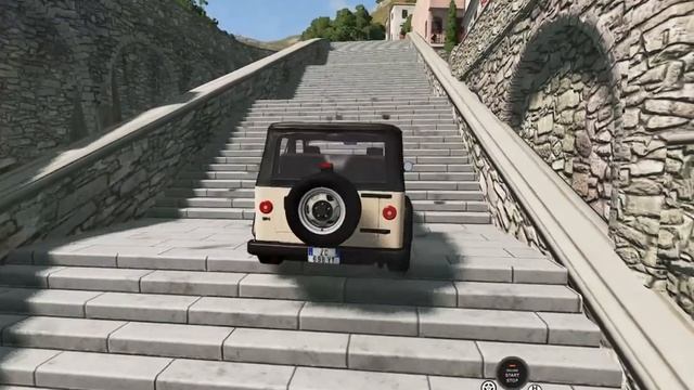 jeep vs climbing stairs beamng drive смотреть онлайн