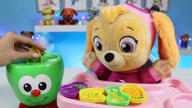 Paw Patrol Baby Skye Plays Games With Sort And Learn Apple! смотреть онлайн