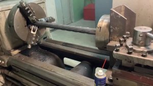 Витая труба на токарном станке 1М63