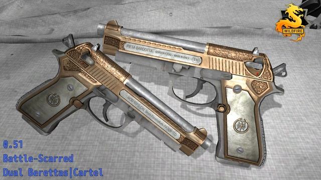 Dual Berettas Cartel - Skin Wear Preview смотреть онлайн