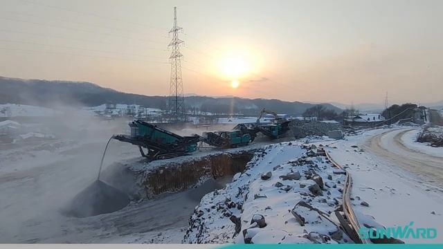 Дробильно-сортировочное оборудование SUNWARD работает в самой холодной провинции Китая. смотреть онлайн