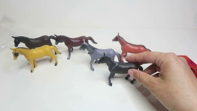 Игровой набор фигурок лошадей "В мире животных", 6 шт., бренд 1Toy смотреть онлайн