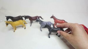 Игровой набор фигурок лошадей "В мире животных", 6 шт., бренд 1Toy