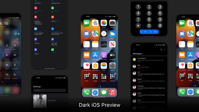 DARK iOS 15 Theme for OPPO & REALME смотреть онлайн