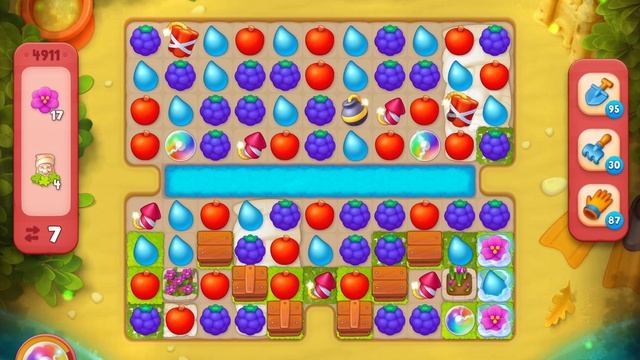 GardenScapes Level 4911 no boosters смотреть онлайн