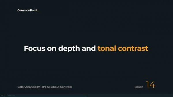 Lesson 14 - Color Analysis IV - It’s All About Contrast