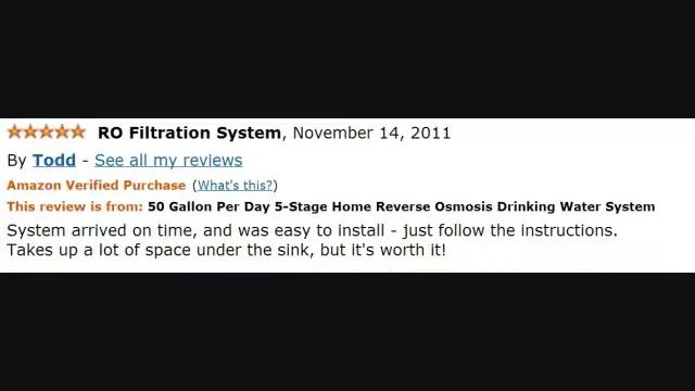 Home Reverse Osmosis Drinking Water System review смотреть онлайн