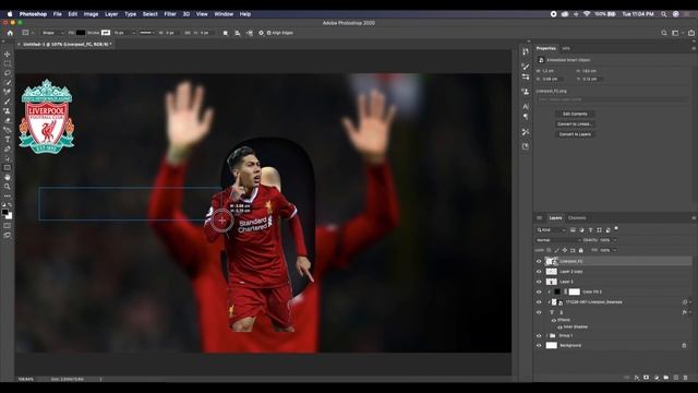 How to Easily create Fermino from Liverpool Poster Design | Adobe Photoshop Tutorial смотреть онлайн