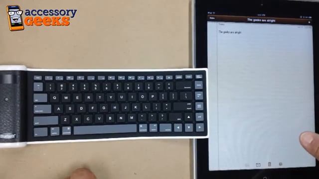 PC Tablet / Apple iPad Keyboard - Bluetooth and Flexible! смотреть онлайн
