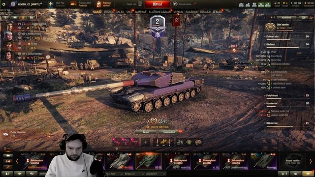 Dnes ukážeme na streamu Tank BZ-75 World OF Tanks nové 3D Camo z Battle Pass Tankista CZ смотреть онлайн