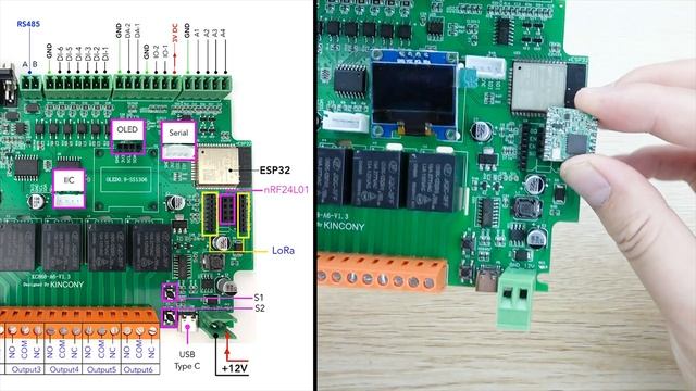 new KC868-A6 home automation board released with LoRa & OLED! смотреть онлайн
