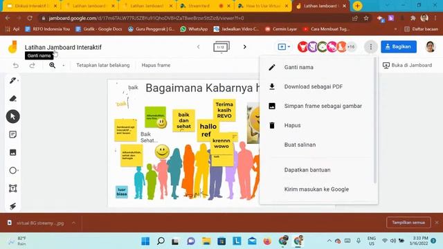 Diskusi Interaktif Dengan Papan Tulis Digital "Jamboard" смотреть онлайн