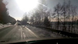 Дорога на Байкал. Иркутск-Листвянка. зима.