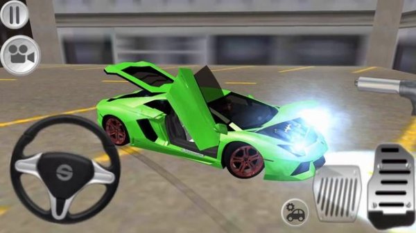 Lamborghini Aventador Simulator Android GamePlay, Aventador Green Car Game, Lamborghini Drift Games