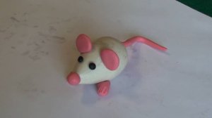 Мышка из пластилина
