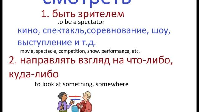 № 105 Учим русские глаголы СМОТРЕТЬ и ВИДЕТЬ смотреть онлайн