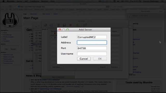 Connecting to CorruptedMC's Mumble Server (Mac OSX) смотреть онлайн