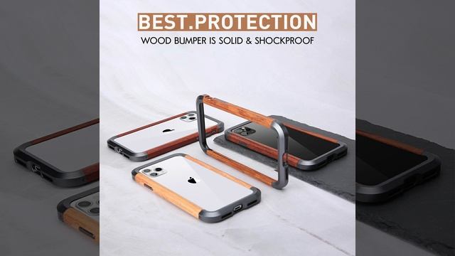 Hybrid Metal Wood Case for iPhone 10 & 11 Series смотреть онлайн