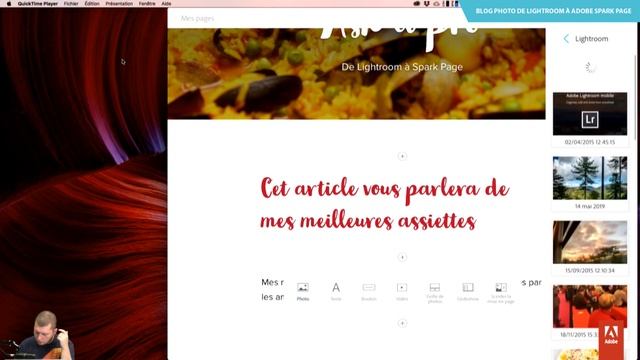 Blog photo de Lightroom à Adobe Spark Page | Adobe France смотреть онлайн