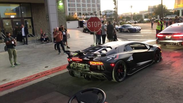 Gintani twin turbo Lamborghini Aventado SVJ (My favorite sounding car) смотреть онлайн
