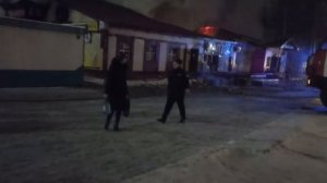 пожар в магазина привоз в Нефтеюганске