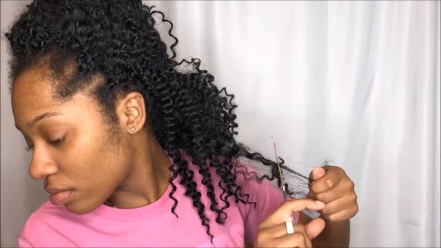 HOW TO REVIVE SYNTHETIC HAIR | Maintaining Curly Crochet Hair смотреть онлайн