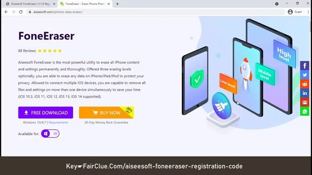 Aiseesoft FoneEraser Registration Code Review 100% Discount How To Use FoneEraser To Erase iOS Data смотреть онлайн