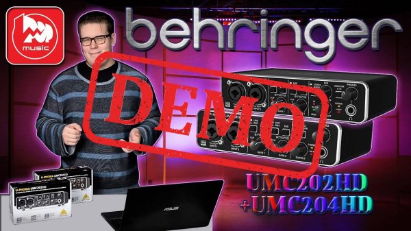 USB АУДИО ИНТЕРФЕЙС BEHRINGER UMC202HD и UMC204HD - демонстрация звучания