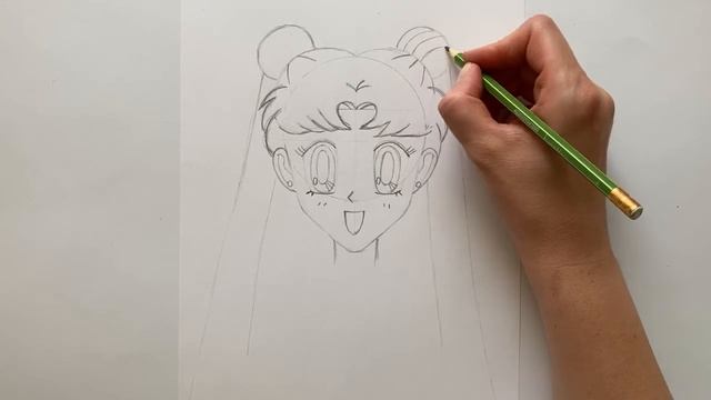 How to draw SAILOR MOON | Wie zeichnet man SAILOR MOON | Как нарисовать СЕЙЛОР МУН смотреть онлайн