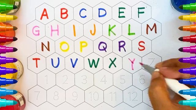 A for apple b for ball c for cat | color names | online school | home preschool | fun for kids смотреть онлайн