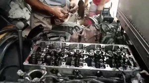 Part2 4JJ1 isuzu engine. Replced head gasket. And check timming.