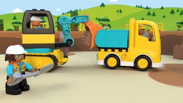 All Aboard the Train Song! | Lego Duplo | Cartoons for Kids! смотреть онлайн