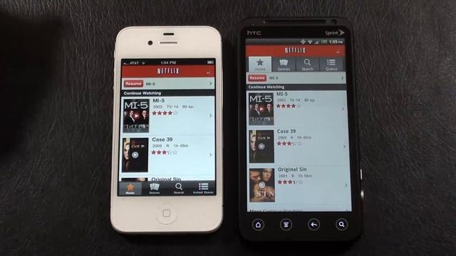 Apple iPhone 4S vs HTC EVO 3D "Face Off" смотреть онлайн