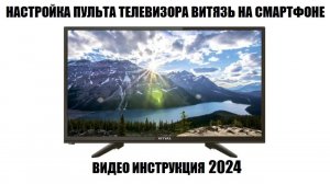 Витязь 24LH0201 Настройка пульта в приложении Mi пульт 2024