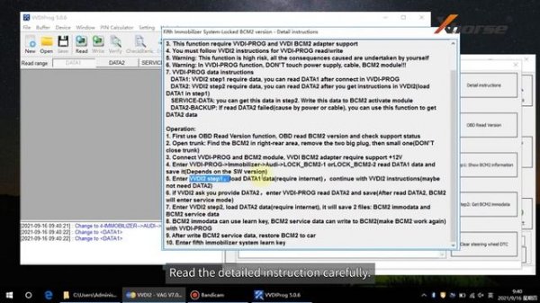 Xhorse BCM2 Adapter : How to work with VVDI2 & VVDI Prog?
