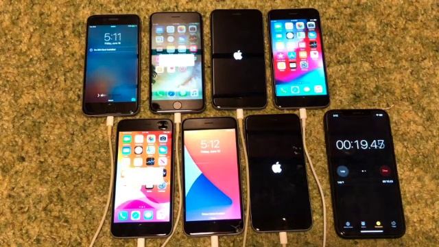 iPhone 6s on IOS 9 - IOS 15 - Boot up Test смотреть онлайн