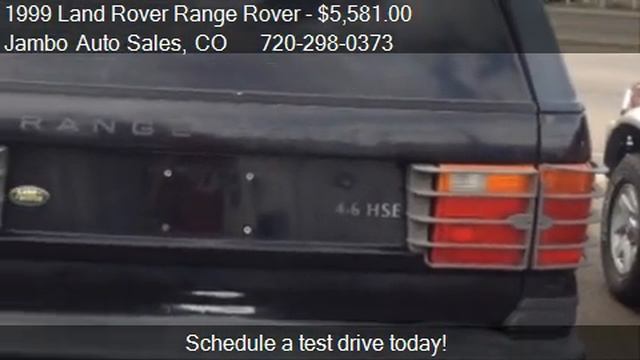1999 Land Rover Range Rover 4.6 HSE for sale in Denver, CO 8 смотреть онлайн