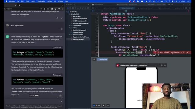 SwiftUI: Let's Ask ChatGPT to Design An Example Alarm Settings Screen смотреть онлайн