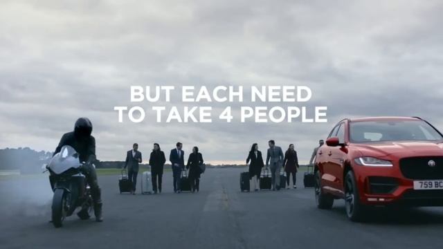 Jaguar | Race Bike VS All New F-PACE смотреть онлайн