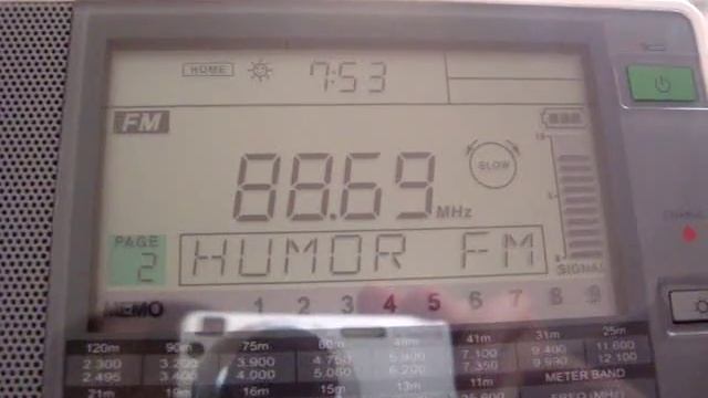 YUMOR FM Moskva 88,7 - received in Germany (1900 km) смотреть онлайн