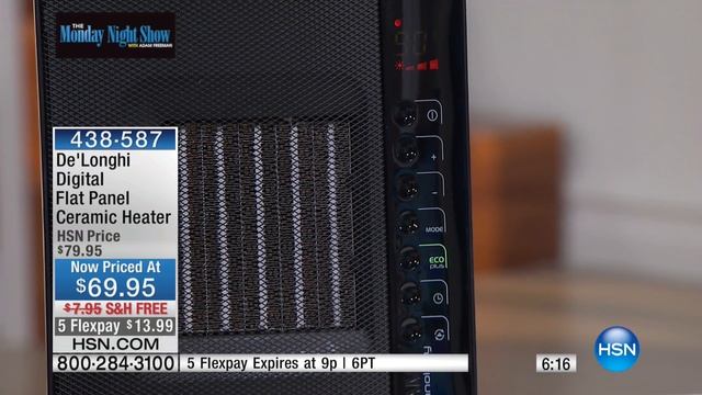 De'Longhi Digital Flat Panel Ceramic Heater смотреть онлайн