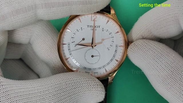 Tissot Tradition Perpetual Calendar T063637 || How to reset and time date setting. смотреть онлайн