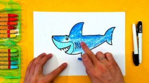 Как нарисовать АКУЛУ - уроки рисования от РыбаКит