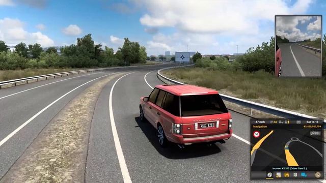 ETS2 1.41 Mods |Car Mod| - Drive in a Countryside with Land Rover Range Rover Supercharged V8 2008 смотреть онлайн