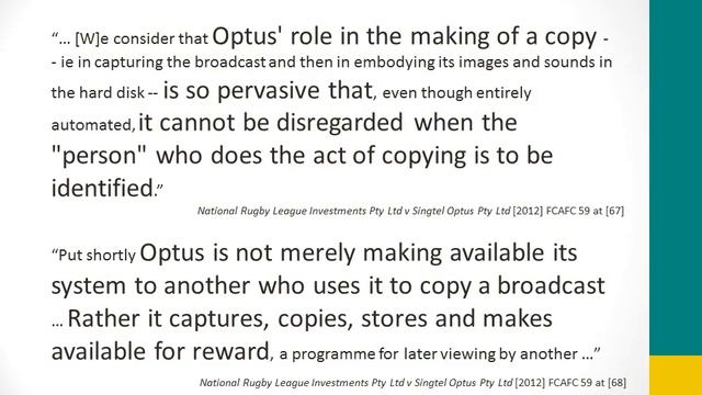 National Rugby League Investments Pty Ltd v Singtel [2012] FCAFC 59 смотреть онлайн